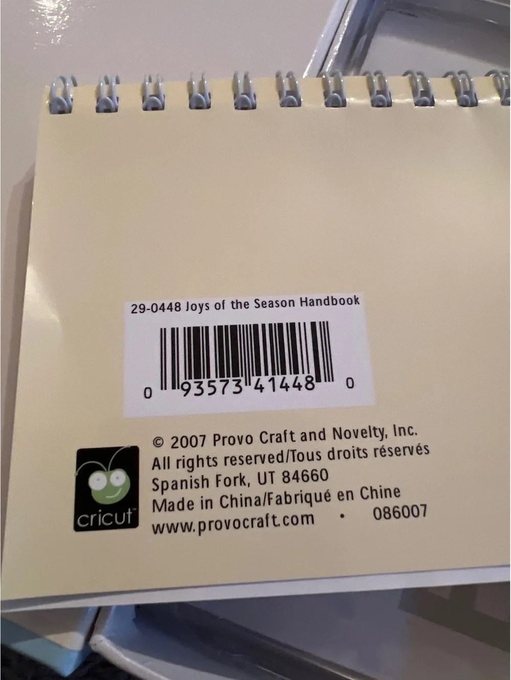 Cricut Cartridge Joys of the Season - Used Good Condition
